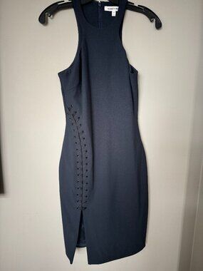 Elizabeth and James Keaton Lace-Up Sheath Dress